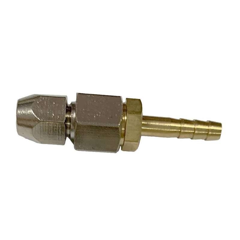 4mm to 4mm Brass Compression Hose Barb Fitting Transmission Cooler Line for Car
