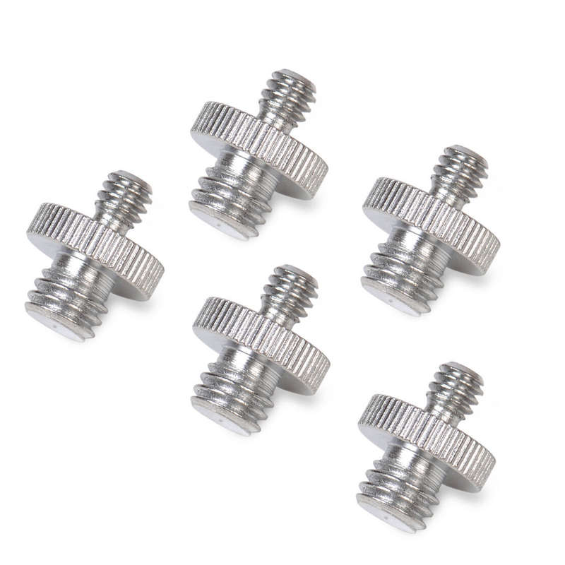 5x 1/4" to 3/8" Male Threaded Screw Adapter for Camera Tripod Monopod Ballhead