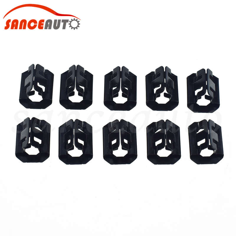 10PCS Front Bumper Cover Grille Fastener Clip for Chevrolet Avalanche 1999-2006