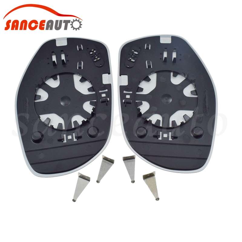 Left Right Mirror Glass W/ Plate Heated 2pcs for PORSCHE Cayenne 957 2008-2010