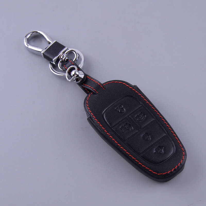 5 Button PU Leather Remote Key Fob Case Cover fit for Hyundai Sonata 2020-2022