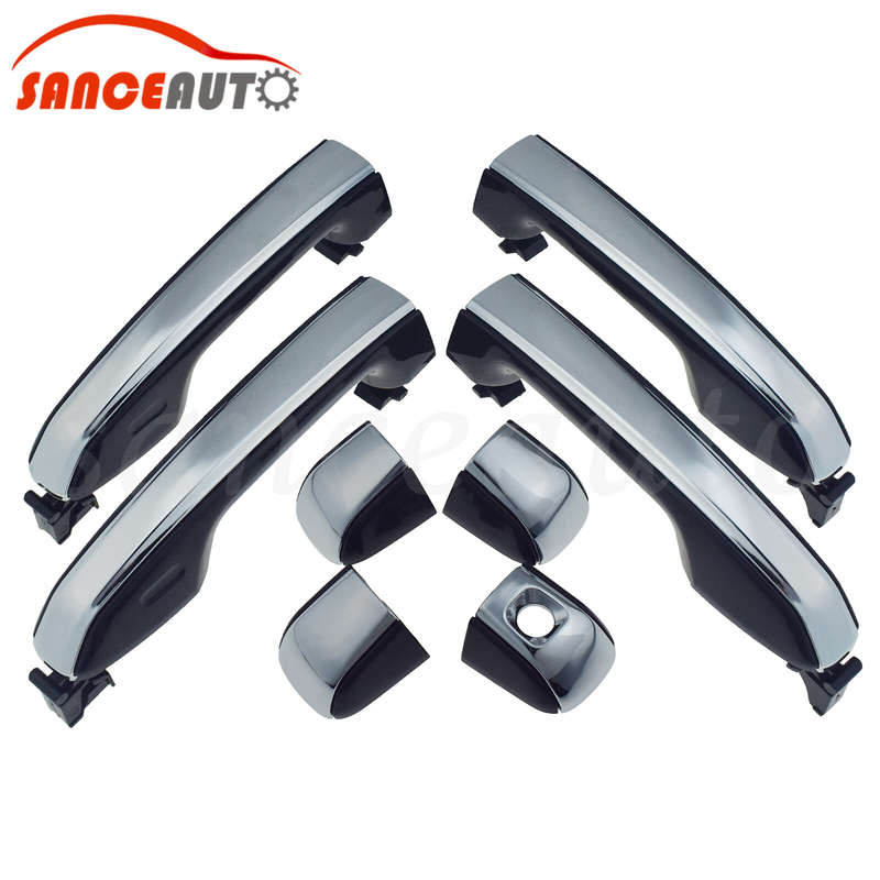 For LEXUS GX460 2010-2021 Chrome Black Left Right Outside Exterior Door Handle