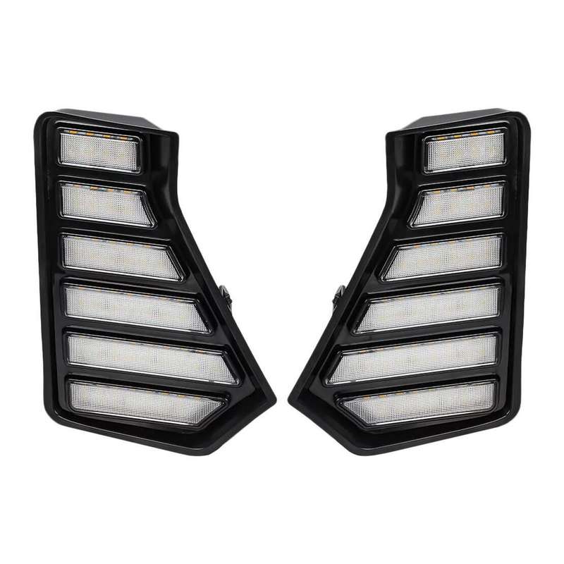 Fog Light Side Grille Daytime Running Lamp DRL Fit For Toyota Tacoma 2024-25 es