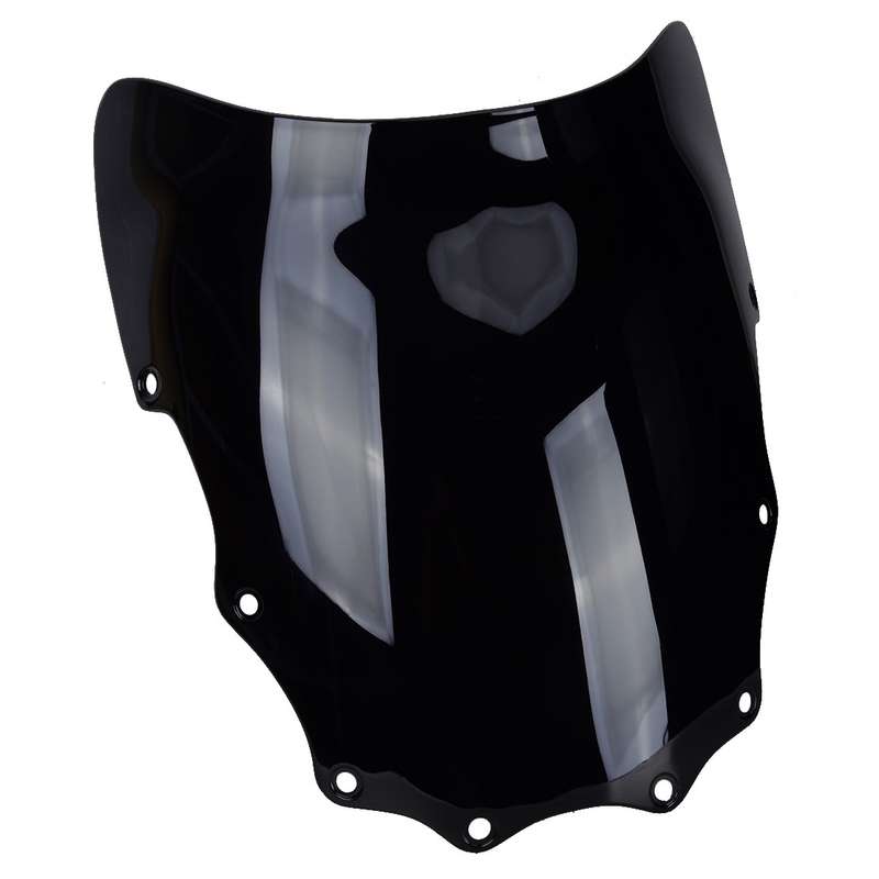 Black Windscreen Windshield Fit For Kawasaki Ninja 500 500R EX EX500D 94-09
