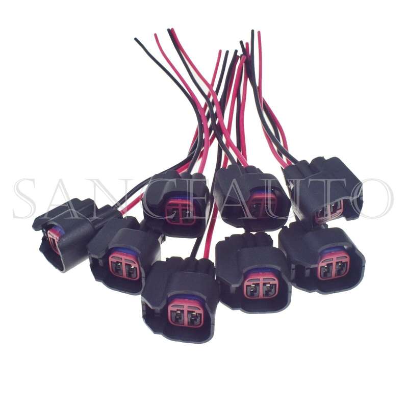 8PCS Fuel Injector Harness Connector Pigtail S824 S-824 1P1344 WPT-1051 PT2160
