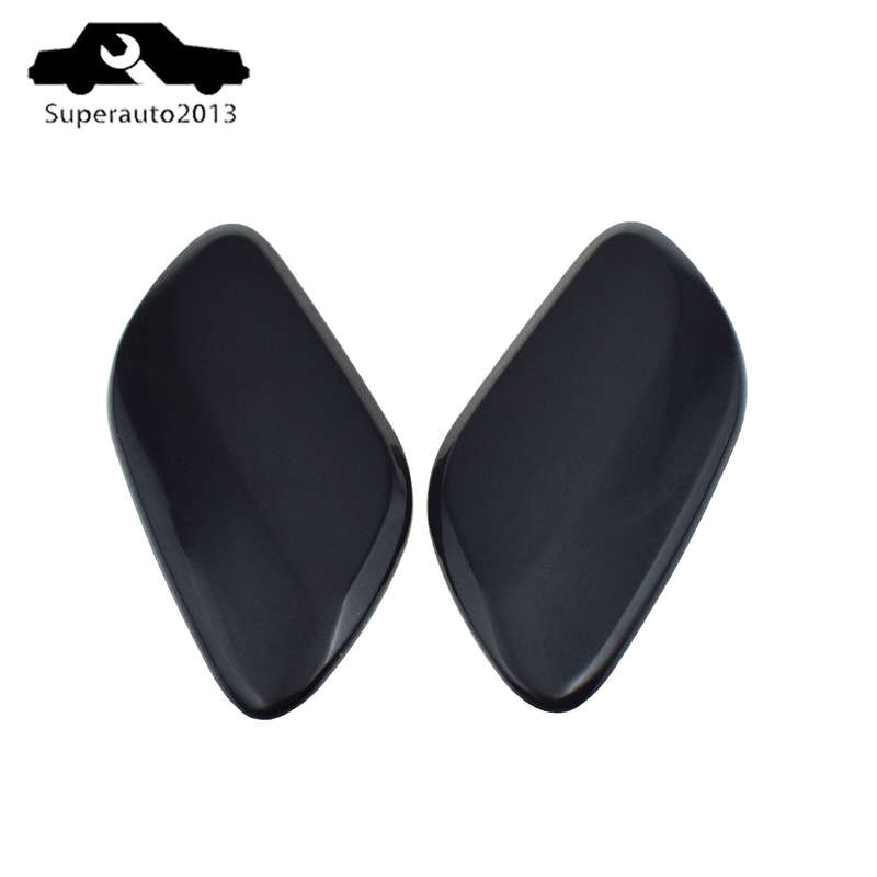 2PCS Left & Right Front Headlight Washer Nozzle Cover For Volvo XC70 MK2 2008-16