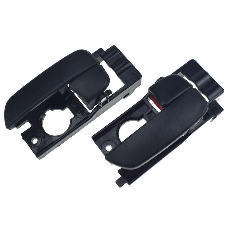 Black Front Left Right Inside Door Handles 2pc For Hyundai Accent 1.6L 2006-2011