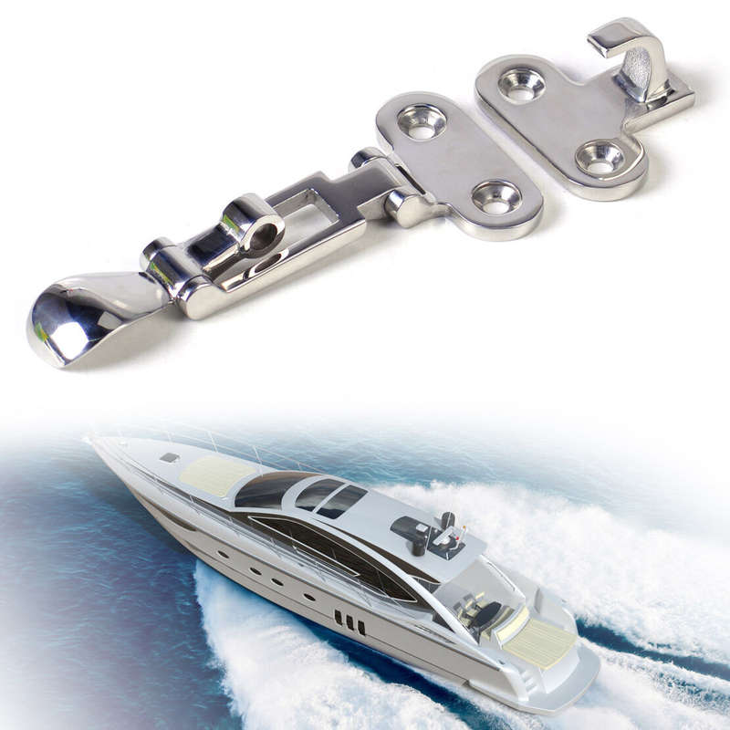 New Boat Marine Hatch Locker Stainless Steel Anti-Rattle Latch Fastener Clamp