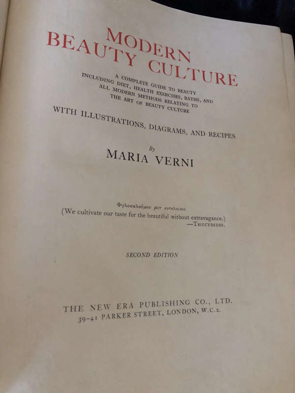 Modern Beauty Culture (1933) (half leather binding)