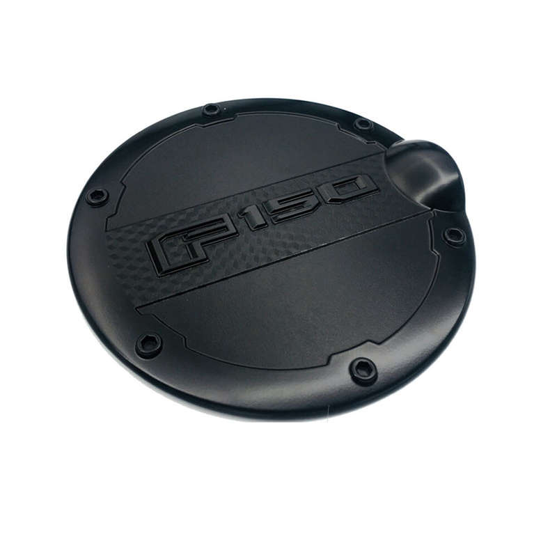 Fits for Ford F150 15-2018 Black ABS Fuel Gas Filter Tank Door Cap Cover