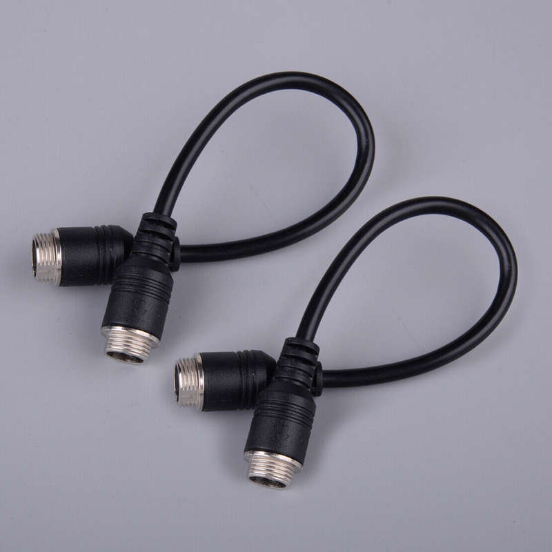 2Pcs 4Pin Male to Male Connector Fit For Rearview Reversing Parking Camera New
