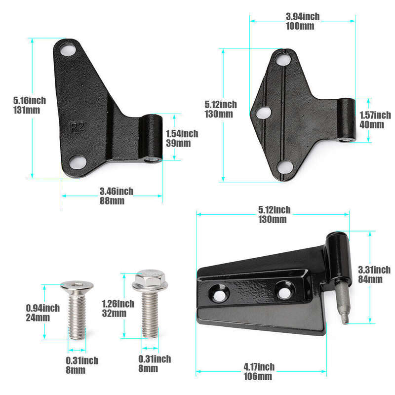 16pcs/Set For Jeep For Wrangler JK 2007 2008-2018 Body Door Hinge Replacement