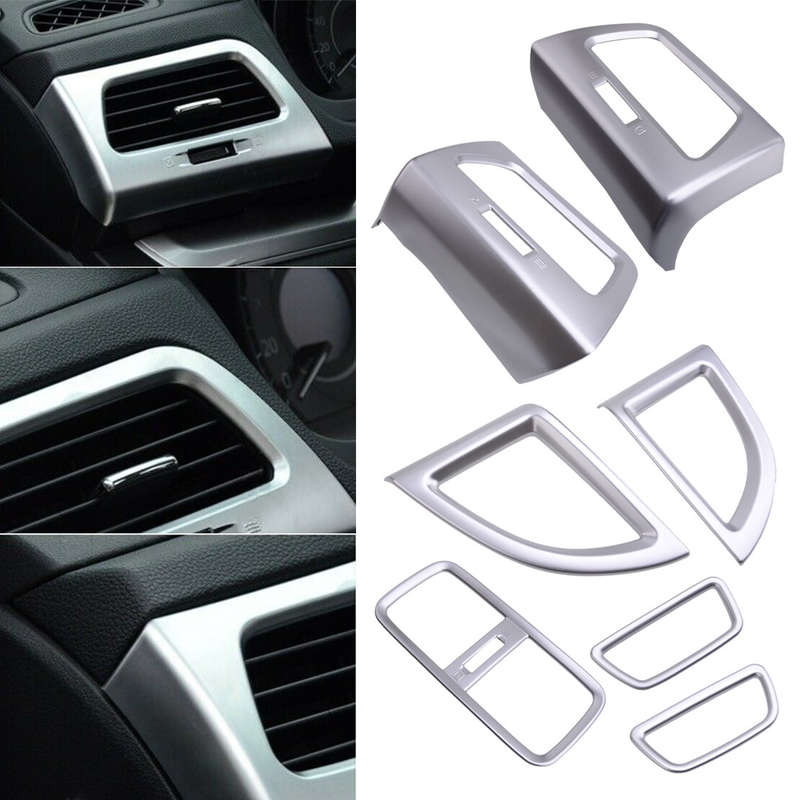 7Pcs/Set Matte Silver AC Air Vent Trim Frame fit for Honda CRV 2012-2016