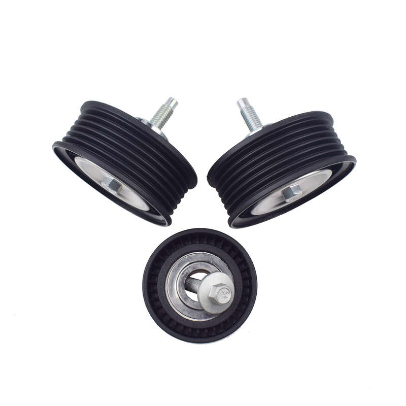 Lower Upper Belt Idler Pulley Set 3PCS LR028879 for Range Rover Evoque LR028878