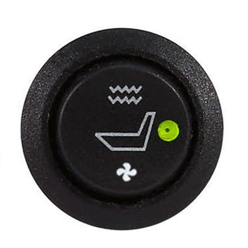 2 pc Car Seat Heater Switch 3 Pin Round Heated Rocker Hi Low On/Off Control New