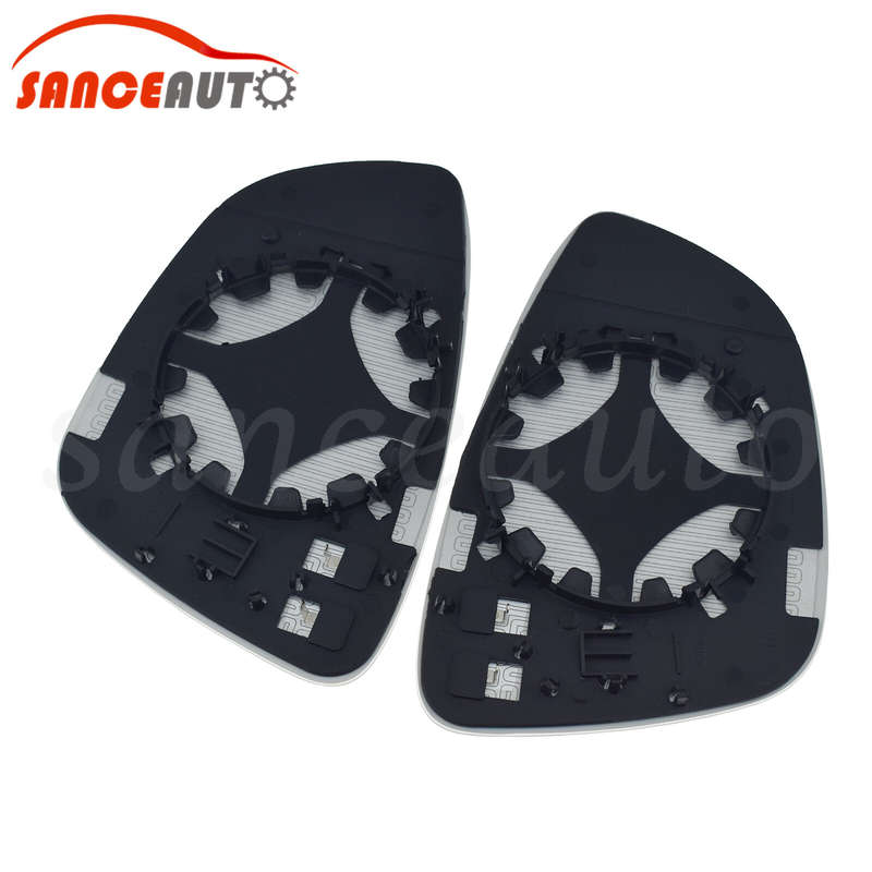 Mirror Glass Heated W/ Backing LH RH for VW Eos CC Beetle Scirocco Passat VII B7