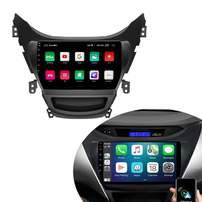 Car Radio Stereo GPS Navigation Player Fit for Hyundai Elantra 11-13 Android 11