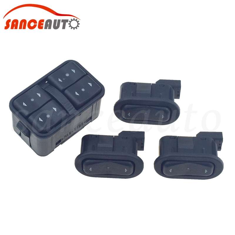 4PCS Power Window Control Switch For Opel Vauxhall Astra G Zafira A 1999-2005