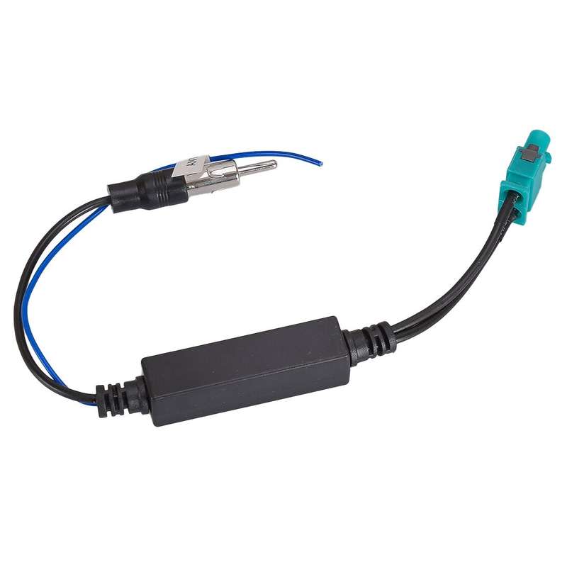 Dual FAKRA to Din FM AM Radio Antenna Adapter Signal Amplifier fit for Mercedes.