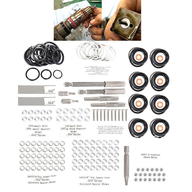 7.3L Powerstroke Injector Deluxe Rebuild Kit w/Vice Clamp Tools & Springs