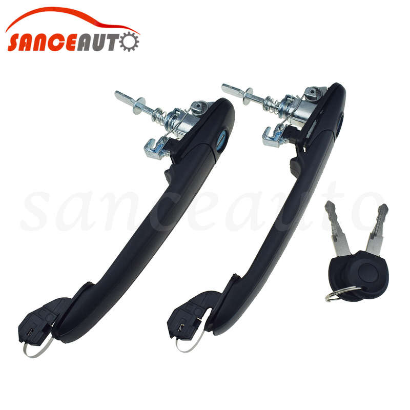 For FORD GALAXY 96-05 VW SHARAN 95-10 Door Handle LH RH W/ 2 Same Keys 6K0837205