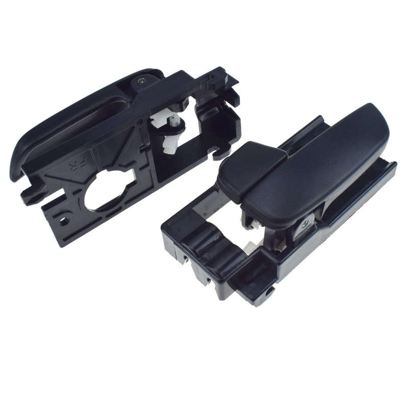 Black Front Left Right Inside Door Handles 2pc For Hyundai Accent 1.6L 2006-2011