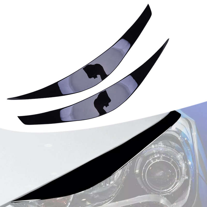 Car Headlight Eyebrow Eyelid Cover Trim Fit for Hyundai Veloster 2011-2017