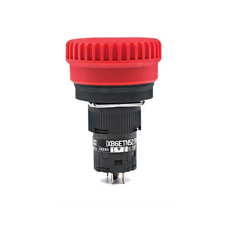 1PCS New Emergency Stop Button Switch ZB6-Y009 XB6AS8349B XB6ETN521P 16mm