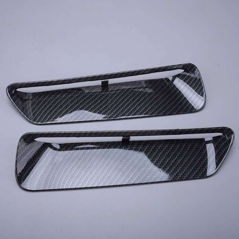 Carbon Fiber Texture Hood Air Vent Cover Trim fit for Dodge Challenger 15-2022