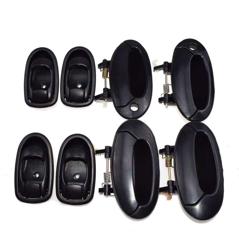 New Black Outside Inside Door Handles 8PCS For Hyundai Elantra 96-00 8266029000