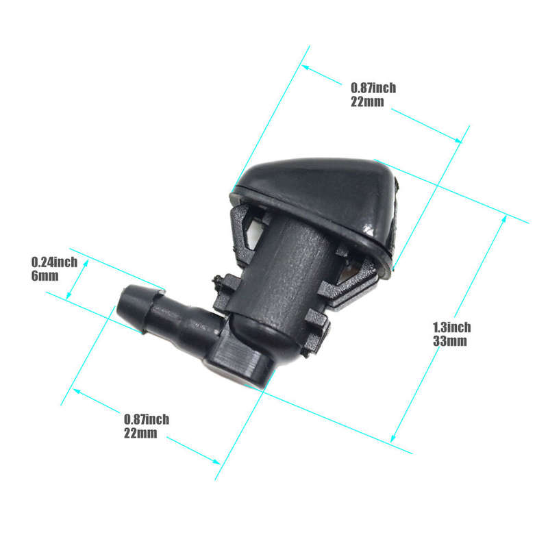 2pcs Windshield Washer Spout Nozzle Jet For Jeep Commander 2006-2010 4806312AA