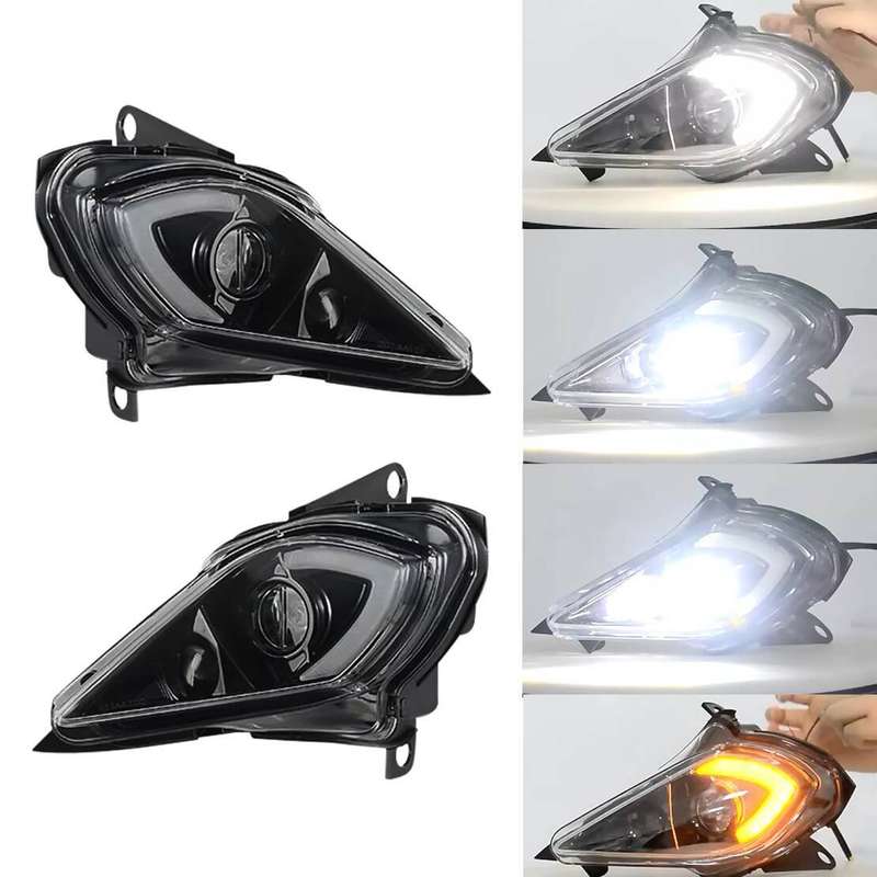 2pc LED Headlight Turn Signal Lamp Fit for Yamaha Raptor 250 350 700 YFZ450 Car