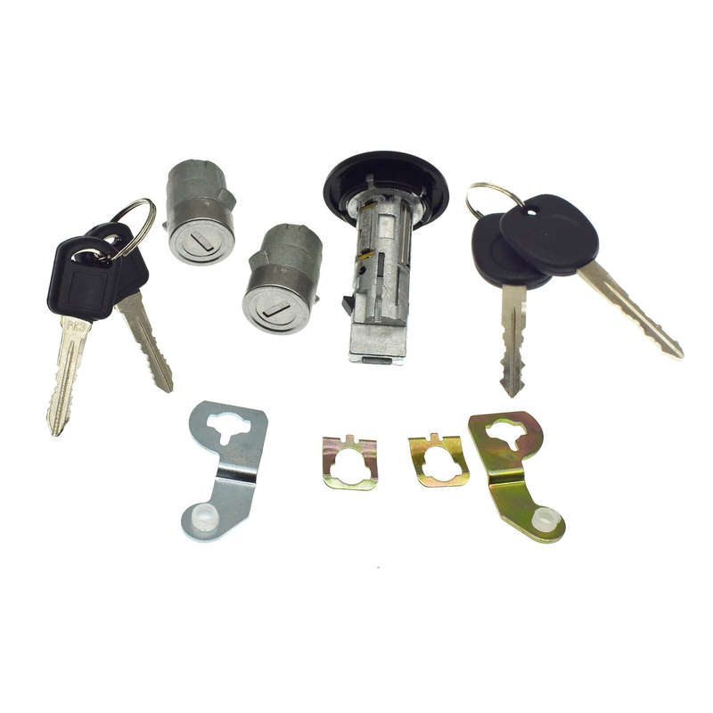 For CHEVROLET GMC Silverado Tahoe Ignition Lock Cylinder W/Keys & CLIPS Set