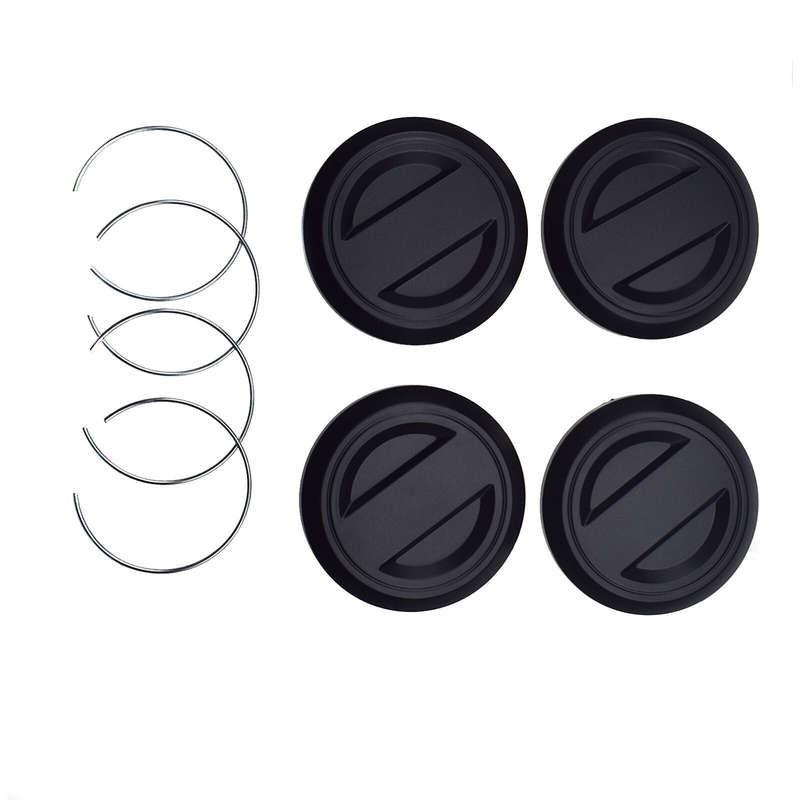 New Black 4PCS For Polaris UTV Black Center Rim Cap, RZR 1000 Turbo, 1522872-655