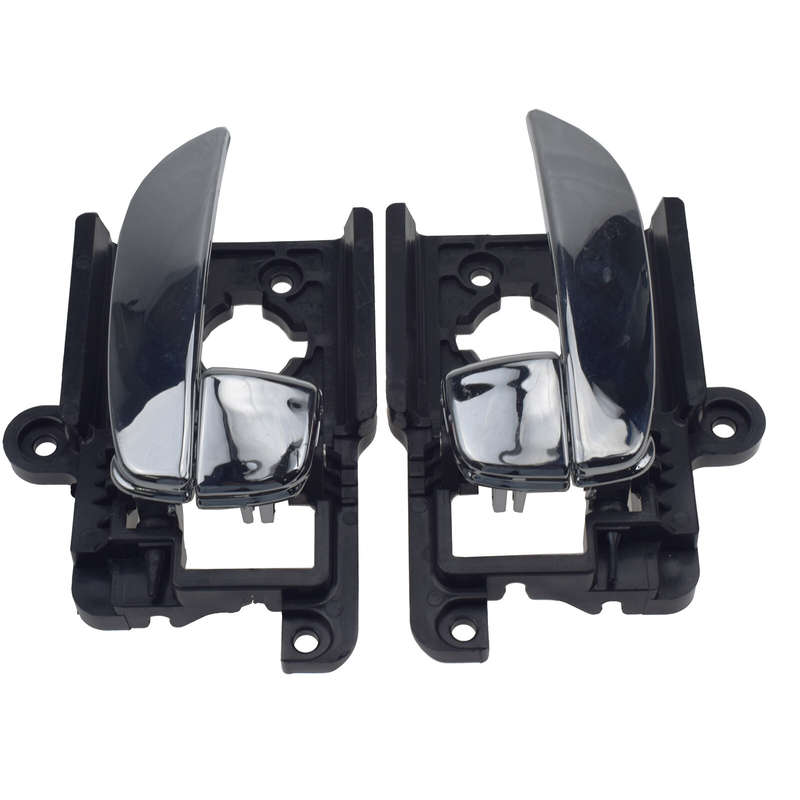 2pcs Left Right Interior Door Handle For 2007-2010 Hyundai Elantra Sedan Chrome