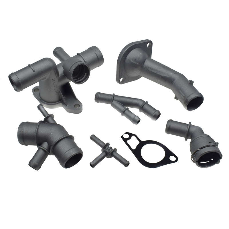 6PCS Aluminum Coolant Flange Upgrade 06A121133J For VW Golf MK4 Jetta Audi TT