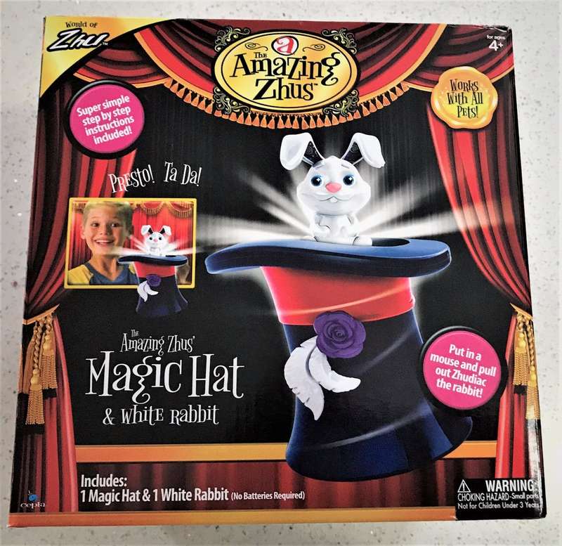Amazing Zhus Magic Hat Ages Toy Play Magician Tricks Rabbit- Navy Blue (Display Item)