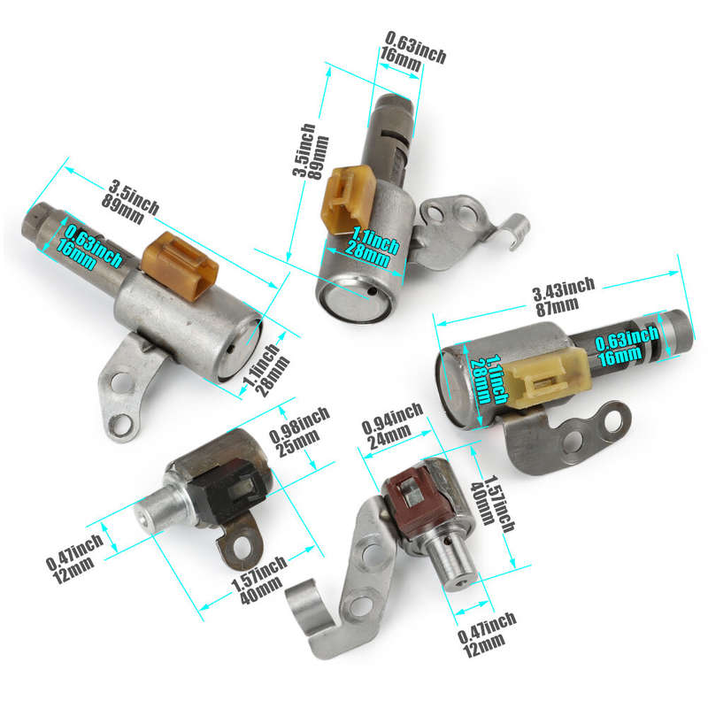 5PCS Transmission Shift Solenoid Fits For Toyota/Lexus U140E/F U240E/F U241E