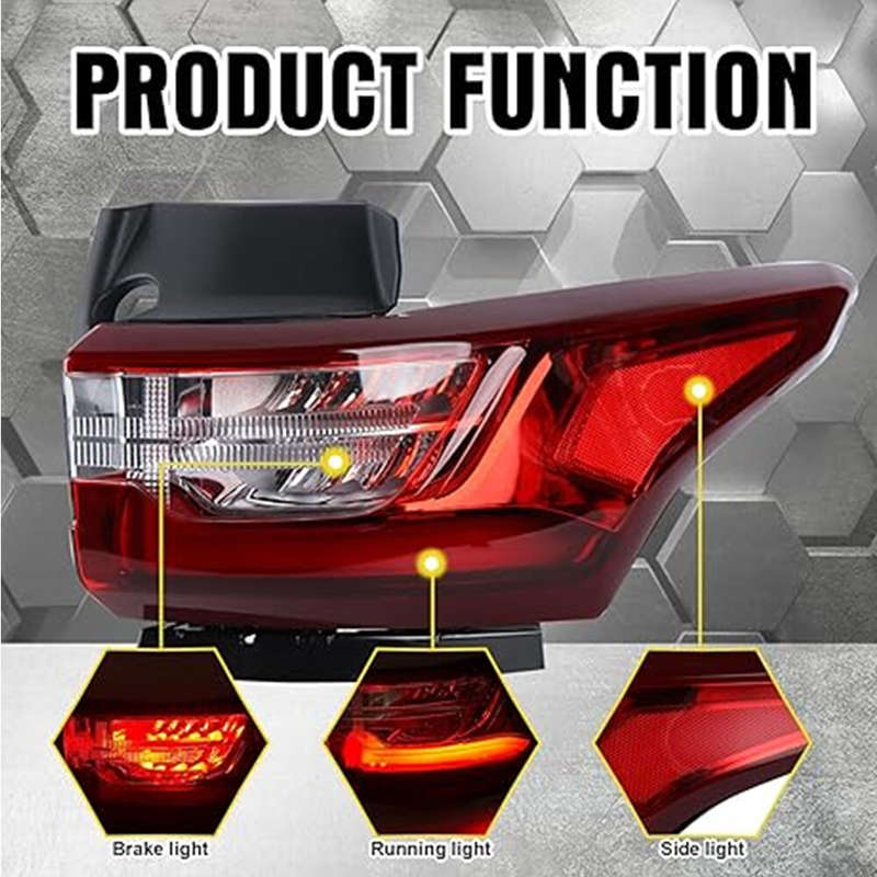 Left&Right For 2018-2021 Chevrolet Traverse Pair LED Tail Lights Lamps Outside