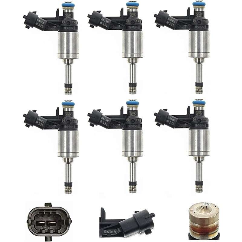 6x 12634491 fuel injectors for Buick Enclave 3.6L Chevrolet Traverse Gmc Acadia