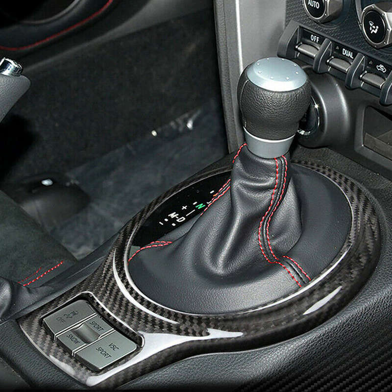 CarbonFiber Style Gear Shift Panel Cover Fit For Toyota 86 Scion FR-S Subaru BRZ