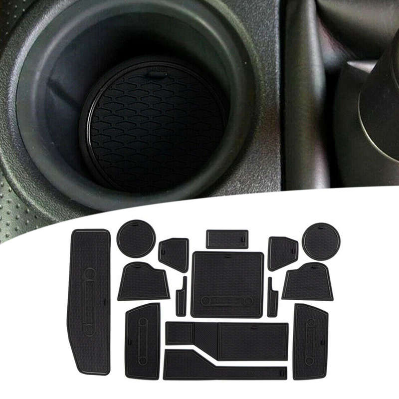 15Pcs/set Anti-Slip Gate Slot Cup Holder Mat Pad Fit for Toyota FJ Cruiser