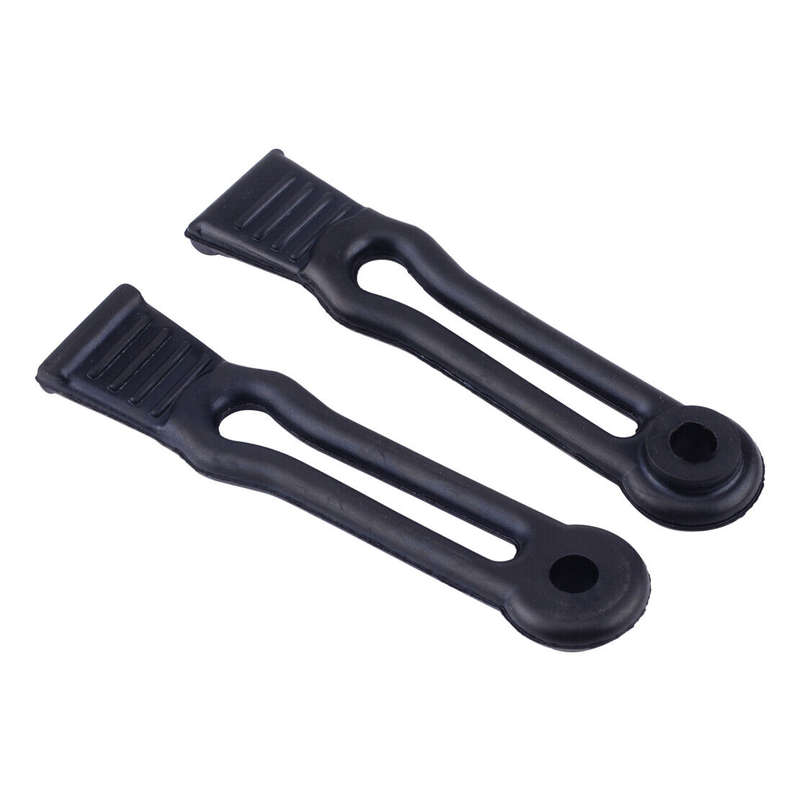 2pcs Hood Tie Down Latch Kit Black Rubber Fit for YAMAHA Rhino 450 660 700
