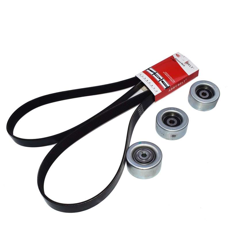 4PCS Drive Belt & Idler Pulley For Toyota Tundra Tacoma FJ Cruiser 4Runner 4.0L