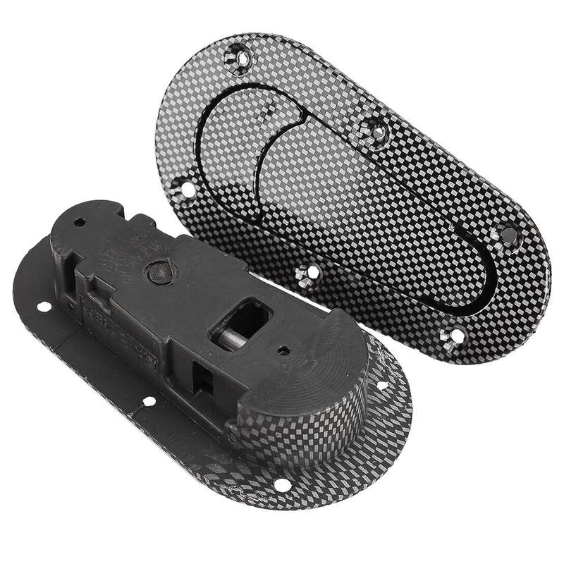 Carbon Fiber Racing Car Bonnet Plus Flush Mount Hood Latch Pin Locking Kit New