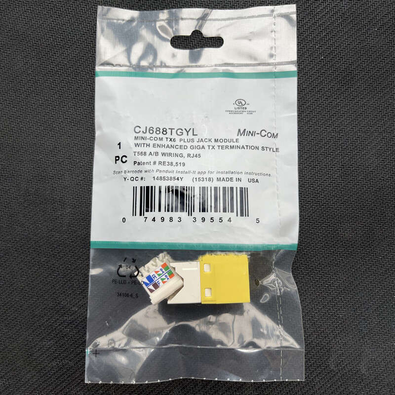 50PCS NEW FOR PANDUIT CJ688TGRD CJ688TGIW CJ688TGYL Network JACK Module