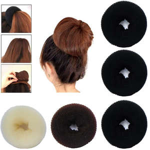 Bun Mesh Hair Shaper Styler Donut Former Ring Bun Maker Size 10.5 ...
