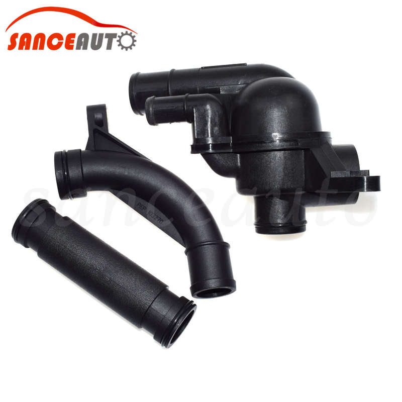 For 2002-2005 Land Rover Freelander Engine Coolant Thermostat Pipe Elbow Kit New