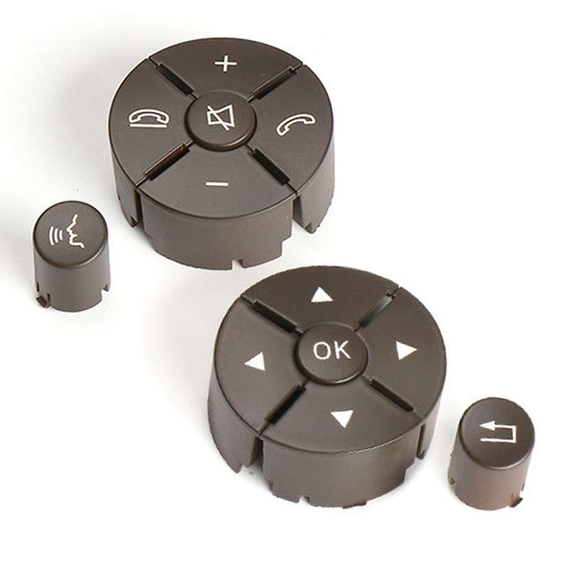 2x Brown Steering Wheel Switch Button Fit For Benz W204 W212 X204 W207 C E GLK