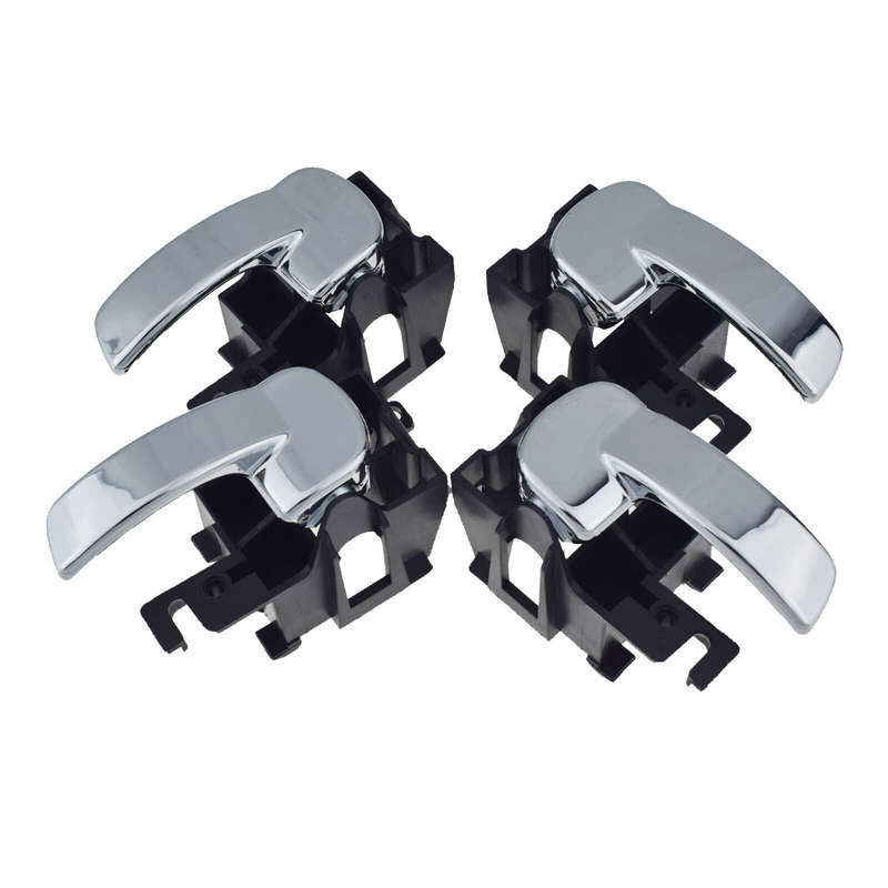 4PCS Interior Door Handles For Nissan Navara Pathfinder 80670-4X02B 80671-4X02B